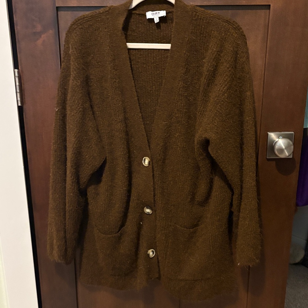 Cozy Brown Cardigan Sweater